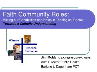 Jim McManus, CPsychol, MFPH, MEPS Asst Director Public Health Barking &amp; Dagenham PCT