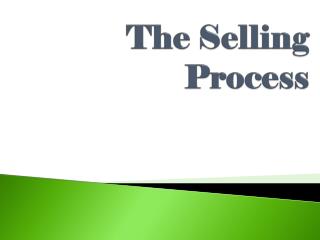 The Selling Process