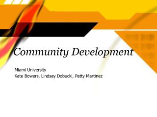 Community Development