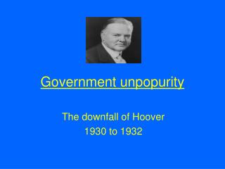 Government unpopurity