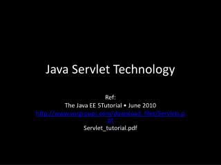 Java Servlet Technology