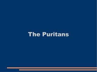 The Puritans