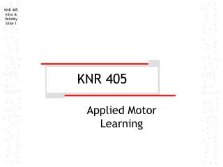 KNR 405