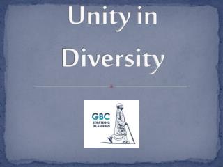 Unity in Diversity