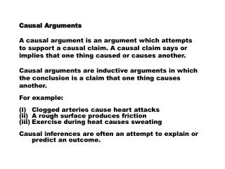 Causal Arguments