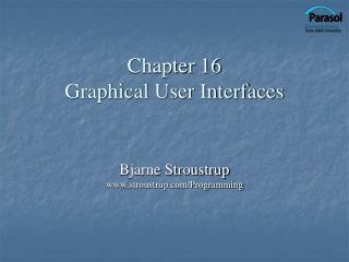 Chapter 16 Graphical User Interfaces