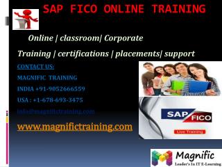 SAP FICO ONLINE TRAINING IN HYDERABAD