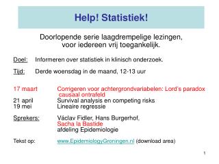 Help! Statistiek!