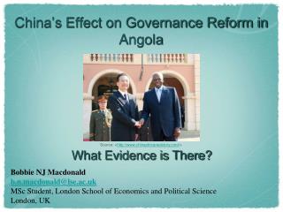 China’s Effect on Governance Reform in Angola