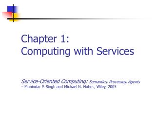 Chapter 1: Computing with Services