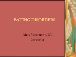 EATING DISORDERS