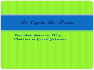 Le Cycle De L’eau