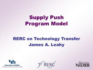 Supply Push Program Model