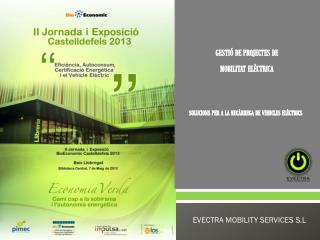 GESTIÓ DE PROJECTES DE MOBILITAT ELÈCTRICA