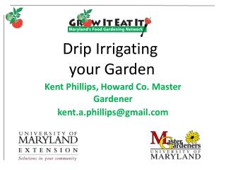 Drip Irrigating your Garden