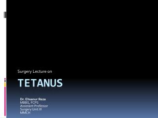 Tetanus