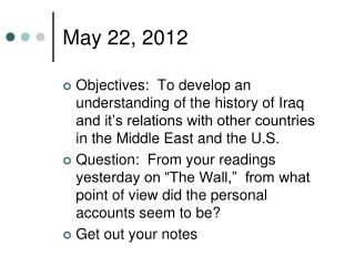 May 22, 2012