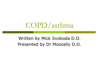 COPD/asthma