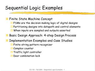 Sequential Logic Examples