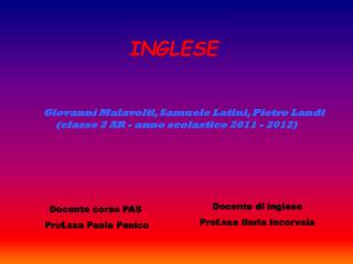 INGLESE