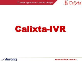 Calixta-IVR