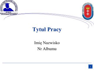 Tytuł Pracy