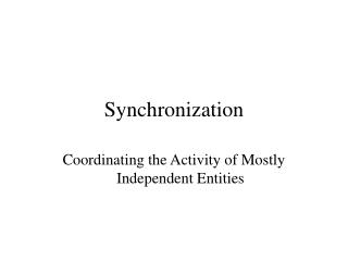 Synchronization