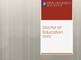 Doctor of Education (EdD)