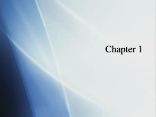 Chapter 1