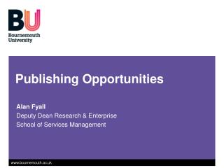 Publishing Opportunities