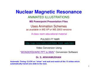 Nuclear Magnetic Resonance