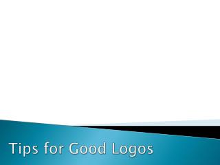Tips for Good Logos
