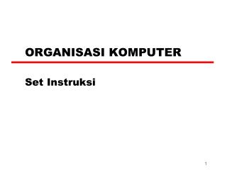 ORGANISASI KOMPUTER