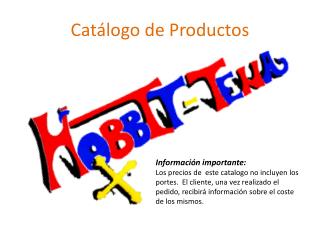 Catálogo de Productos