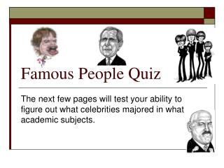 Famous People Quiz