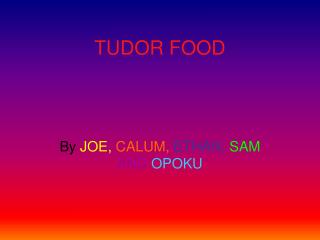 TUDOR FOOD