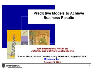 Predictive Models to Achieve Business Results