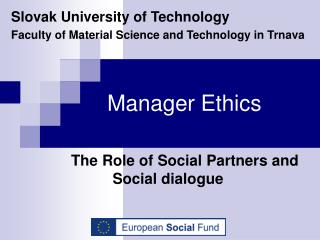 Manager Ethics