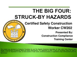 Certified Safety Construction Worker CW202