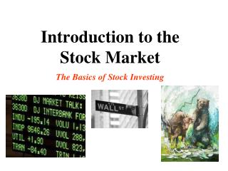 Introduction to the Stock Market