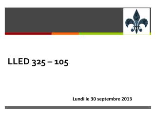 LLED 325 – 105