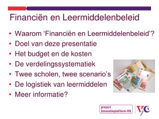 Financiën en Leermiddelenbeleid