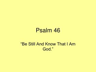 Psalm 46