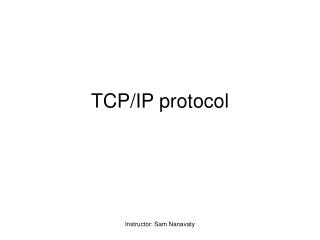 TCP/IP protocol