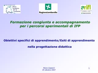 Obiettivi specifici di apprendimento/Esiti di apprendimento nella progettazione didattica