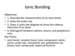 Ionic Bonding