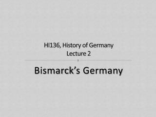 HI136, History of Germany Lecture 2