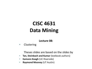 CISC 4631 Data Mining