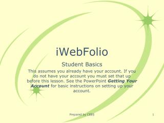 iWebFolio