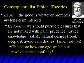 Consequentialist Ethical Theories